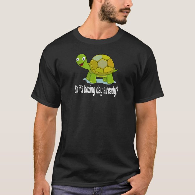 Camiseta Boxing Day Turtle Lazy Kickboxer Competencia Punc (Anverso)