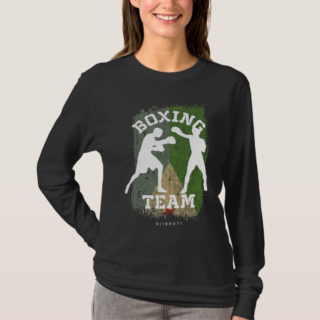 Camiseta Boxing Djibouti Combat Sports Fighter Boxing (Anverso)