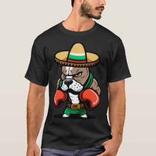 Camiseta Boxing Dog Cinco De Mayo