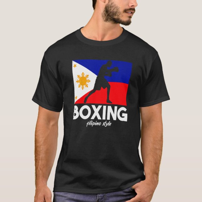 Camiseta Boxing Filipino Style Filipino Flag Boxing Filip (Anverso)