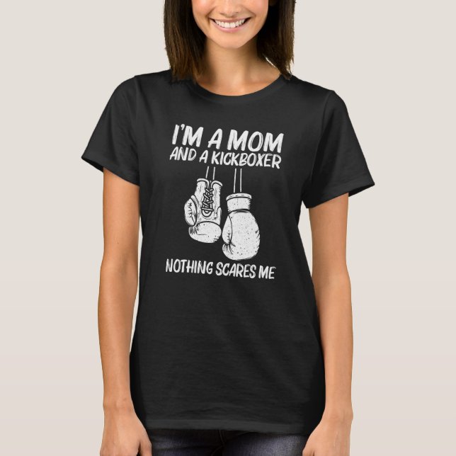 Camiseta Boxing For Mom Mama Kickboxing Coach Boxer Gloves (Anverso)