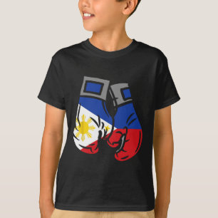 Camiseta Boxing Glove Con La Bandera De Filipinas