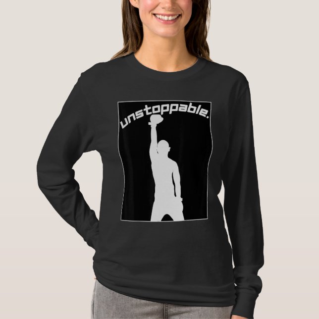 Camiseta Boxing Graphic Gym Workout Motivation Unstoppable (Anverso)