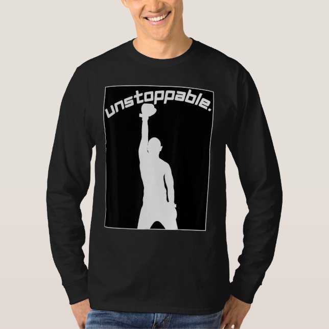 Camiseta Boxing Graphic Gym Workout Motivation Unstoppable (Anverso)