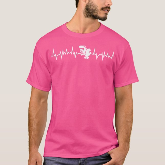 Camiseta Boxing Heartbeat Para Boxeadores (Anverso)