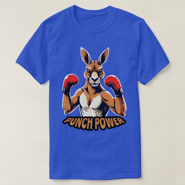 Camiseta Boxing Kangaroo Punch Power (Diseño del anverso)