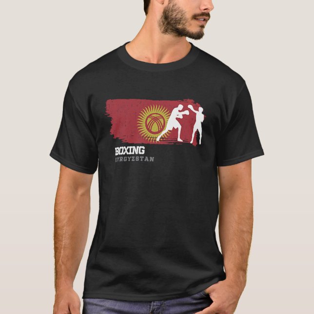 Camiseta Boxing Kyrgyzstan Combat Sports Fighter Boxing (Anverso)