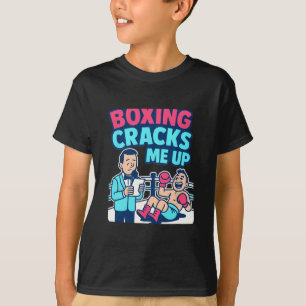 Camiseta Boxing me grita con humor arte marcial gráfico