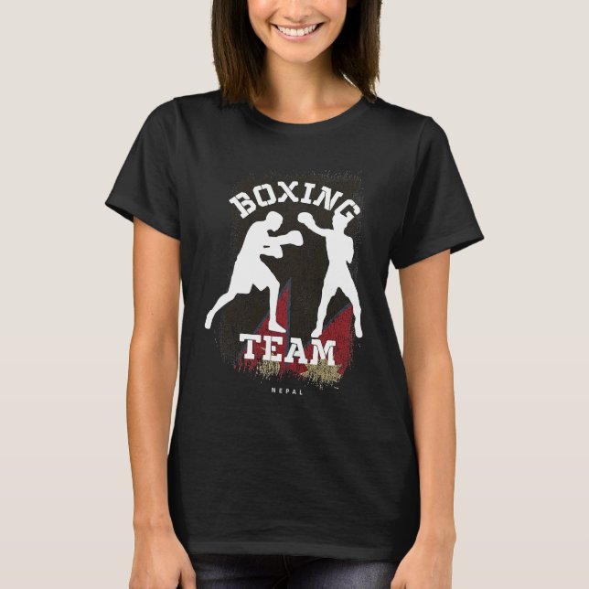 Camiseta Boxing Nepal Combat Sports Fighter Boxing (Anverso)