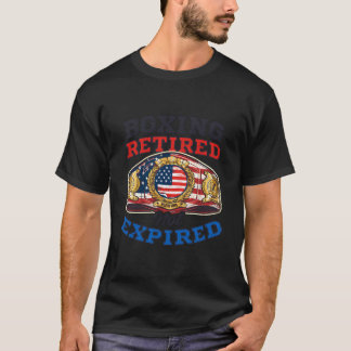 Camiseta Boxing Retirado No Caducado Boxeo de Diseño