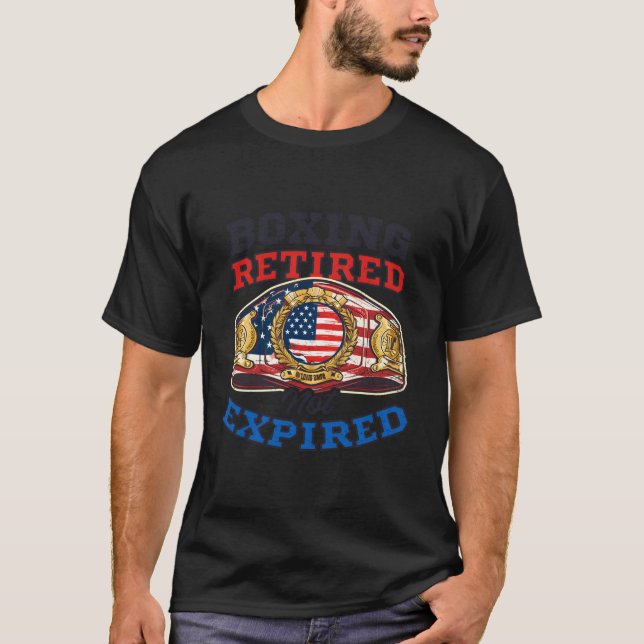 Camiseta Boxing Retirado No Caducado Boxeo de Diseño (Anverso)