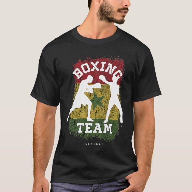 Camiseta Boxing Senegal Combat Sports Fighter Boxing (Anverso)