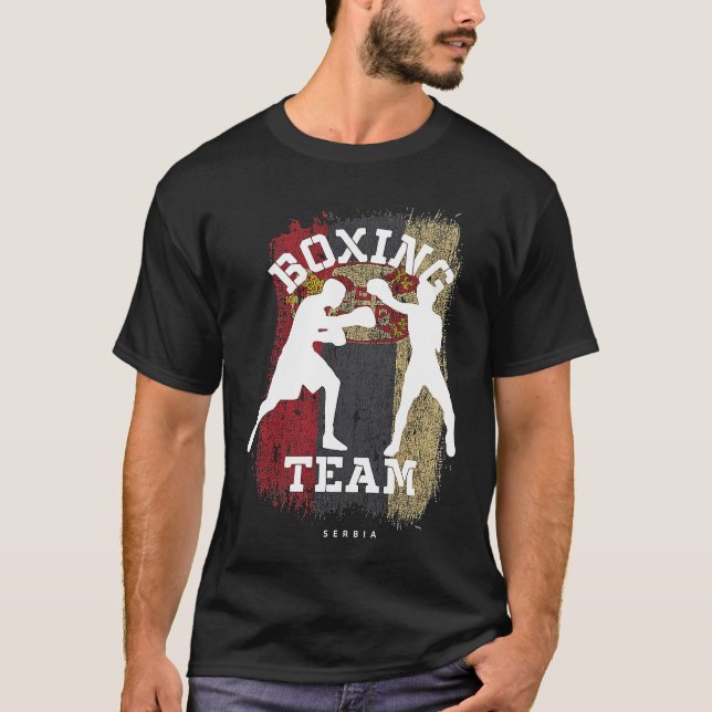 Camiseta Boxing Serbia Combat Sports Fighter Boxing (Anverso)