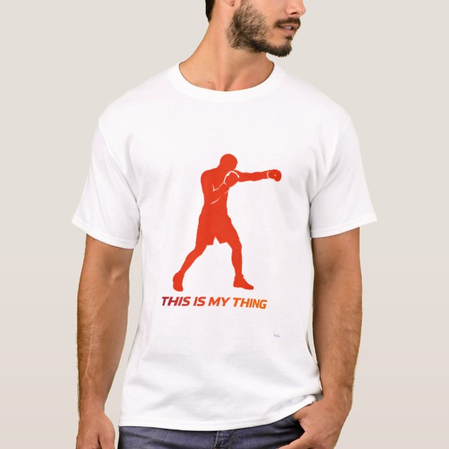Camiseta Boxing Silhouette Action Lifestyle Design (Anverso)