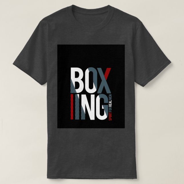 Camiseta Boxing Sports para hombres de verdad Gráfico (Diseño del anverso)