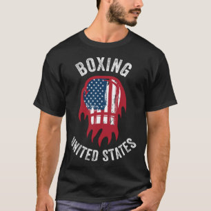 Camiseta Boxing USA Support Team USA Flag Boxer