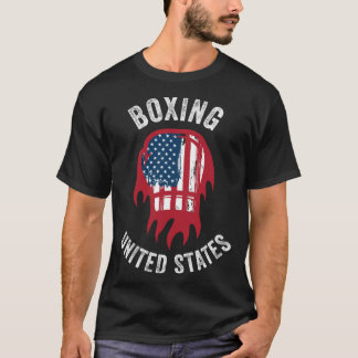 Camiseta Boxing USA Support the Team  USA Flag Boxer