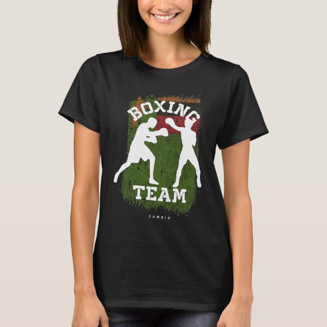 Camiseta Boxing Zambia Combat Sports Fighter Boxing (Anverso)