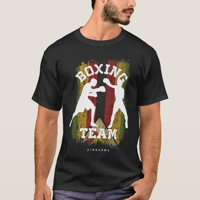 Camiseta Boxing Zimbabwe Combat Sports Fighter Boxing (Anverso)