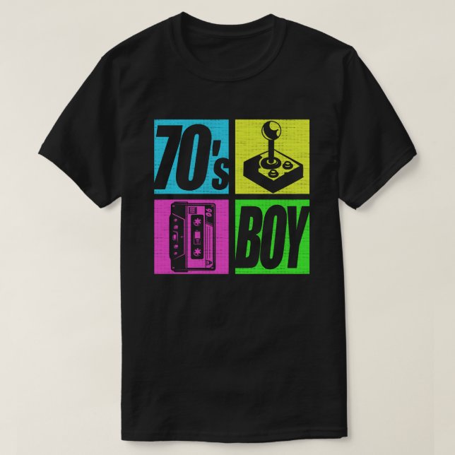 Camiseta Boy 1970 Moda 70 Fiestas temáticas 70 (Diseño del anverso)