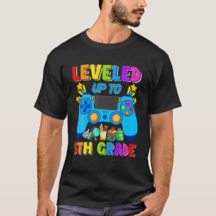 Camiseta Boy 5 Grado Desbloqueado Nivel Arriba Video Gamer