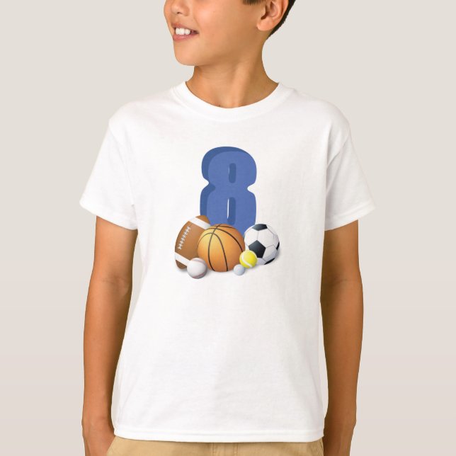 Camiseta Boy 8.º Balls Deportiva (Anverso)