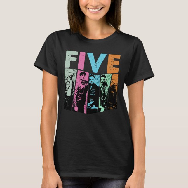 Camiseta boy band five  (Anverso)