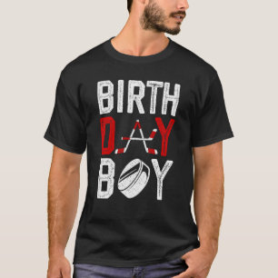 Camiseta Boy Birthday Party Decorations Hockey Winter Sport