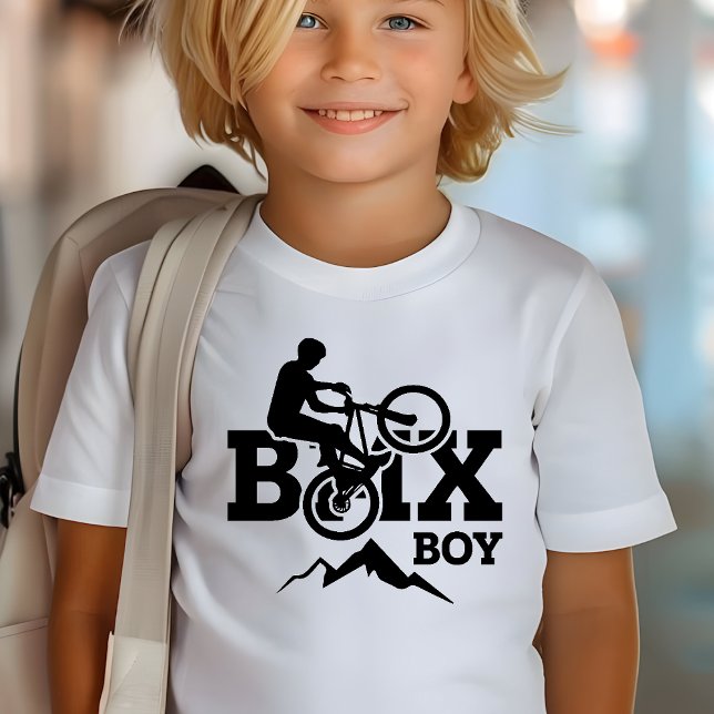 Camiseta Boy BMX Carreras Blanco Y Negro (Subido por el creador)