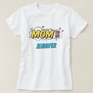 Camiseta Boy Comic Book Superhero Baby Shower Mom