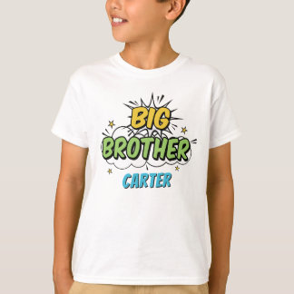 Camiseta Boy Comic Book Superhéroe Baby Shower Gran Hermano