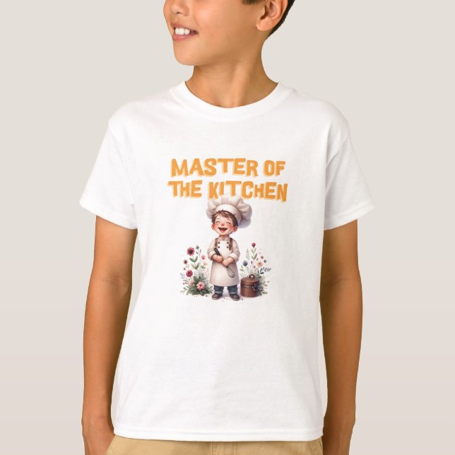 Camiseta Boy cooking Master of the kitchen (Anverso)