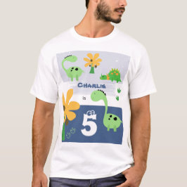 Camiseta Boy Dinosaur Jurassic Birthday Party