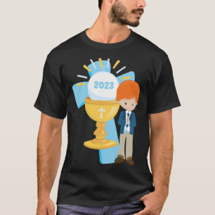 Camiseta Boy First Community Keepsake 2023 Cross Blue Rosar