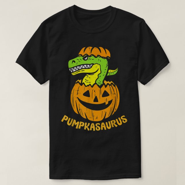 Camiseta Boy Halloween  Pumpkasaurus Funny Tre Pumpkin Dino (Diseño del anverso)