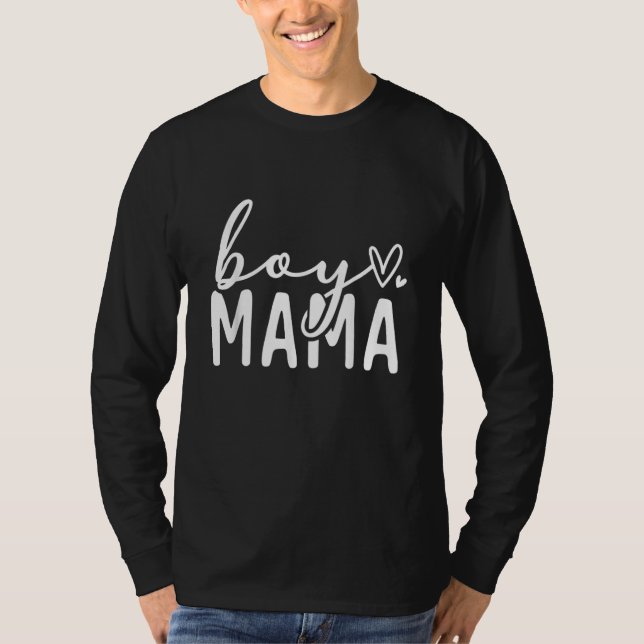 Camiseta Boy Mom Mothers day Boy Mama Stacked Mom of Boys (Anverso)