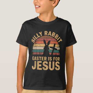 Camiseta Boy Silly Rabbit Easter es Jesús Gracioso Cristian