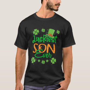 Camiseta Boy St Patrick Día El Hijo Más Afortunado De La Hi