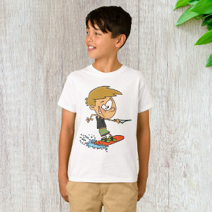 Camiseta Boy Wakeboarding Diversión Deportes Acuáticos