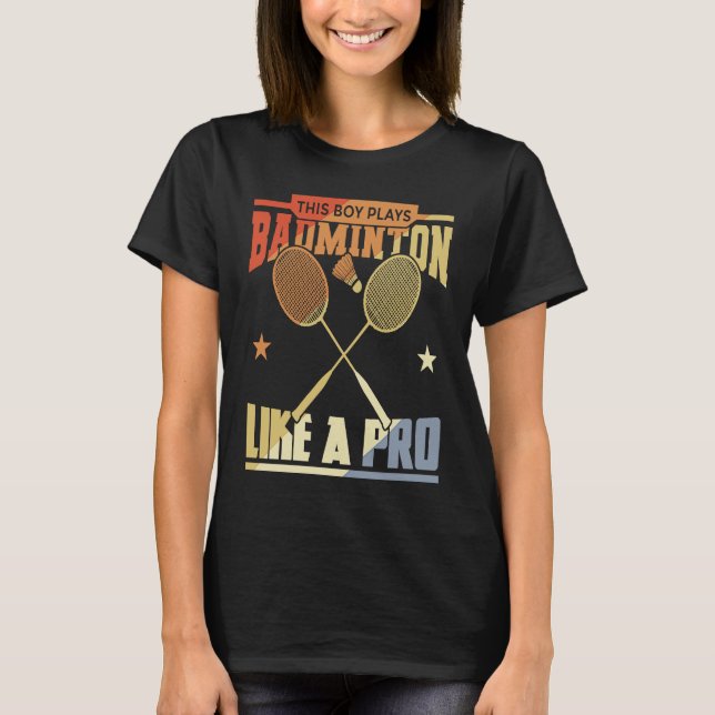 Camiseta Boy Who Plays Badminton (Anverso)
