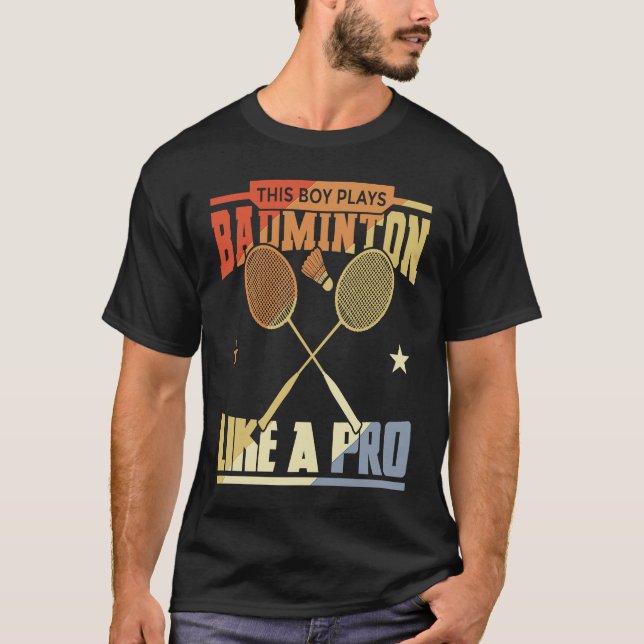 Camiseta Boy Who Plays Badminton (Anverso)