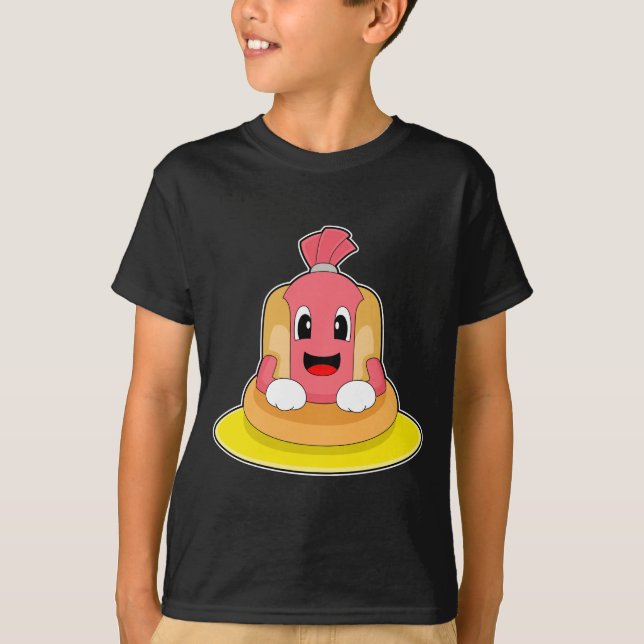 Camiseta Boyante de natación de perrito caliente (Anverso)