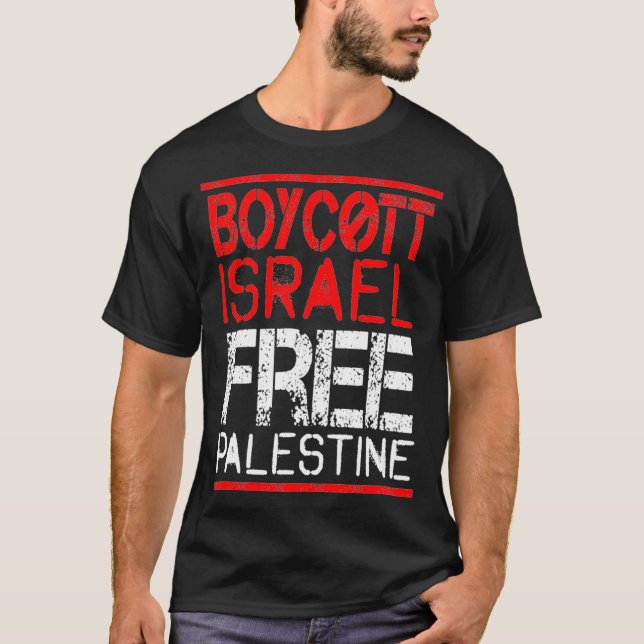Camiseta Boycott Israel Palestine Gaza War Awareness  (Anverso)