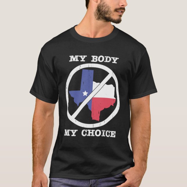 Camiseta Boycott Texas Anti Texas My Body My Choice Her Bod (Anverso)