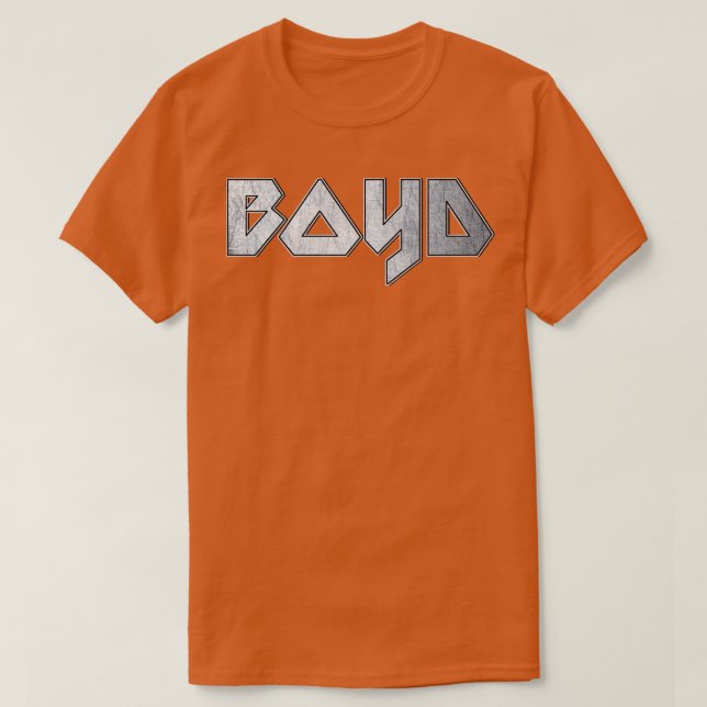 Camiseta Boyd metalizado fuerte (Diseño del anverso)