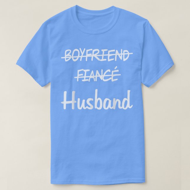 Camiseta Boyfriend Fiance Husband (Diseño del anverso)