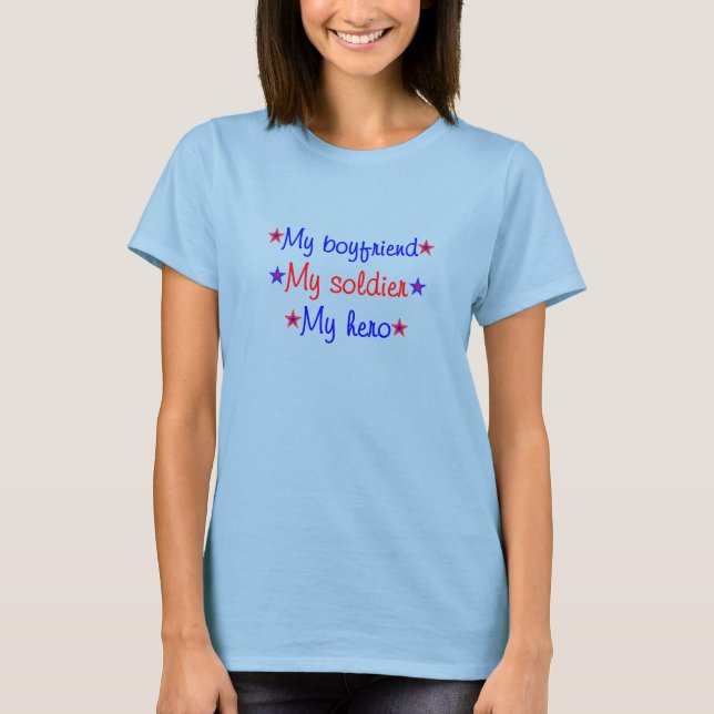 Camiseta boyfriend soldier hero (Anverso)