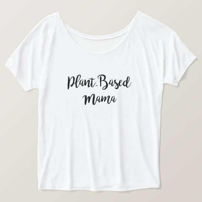 Camiseta Boyfriend T Slouchy basada en plantas (Anverso del diseño)