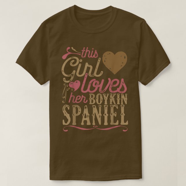 Camiseta Boykin Spaniel Dog Lover T Gift Dogs Tee (Diseño del anverso)