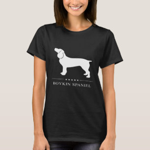 Camiseta Boykin Spaniel Dog White Silhouette